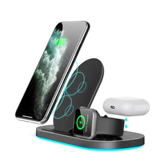 15W 3-in-1 Wireless Charger Folding Stand